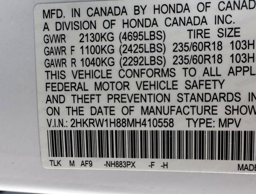 used 2021 Honda CR-V car, priced at $27,997