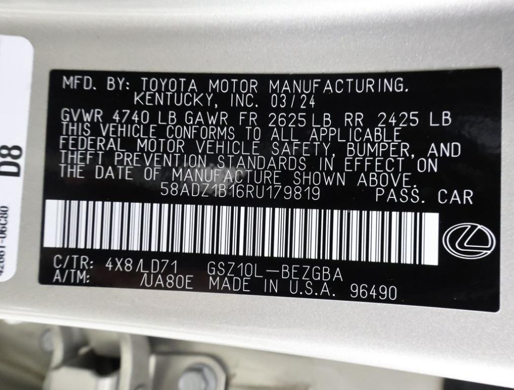 used 2024 Lexus ES 350 car, priced at $44,994