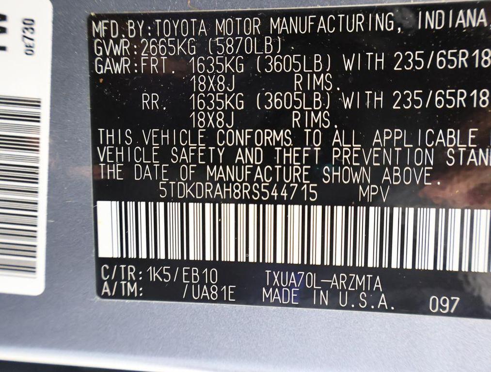 used 2024 Toyota Highlander car, priced at $39,998