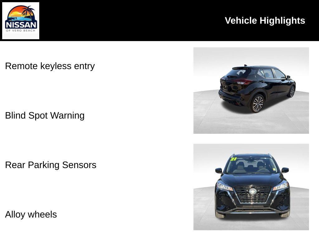 used 2021 Nissan Kicks car, priced at $14,200