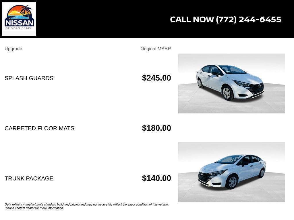 new 2025 Nissan Versa car, priced at $16,469