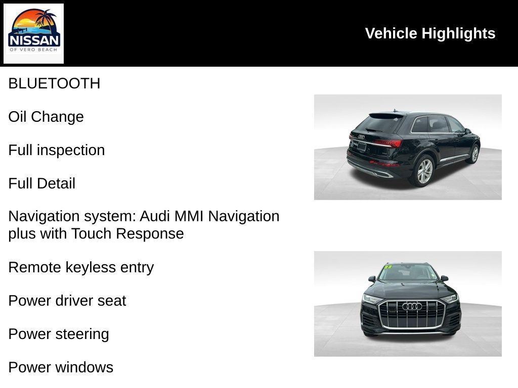 used 2022 Audi Q7 car, priced at $31,900