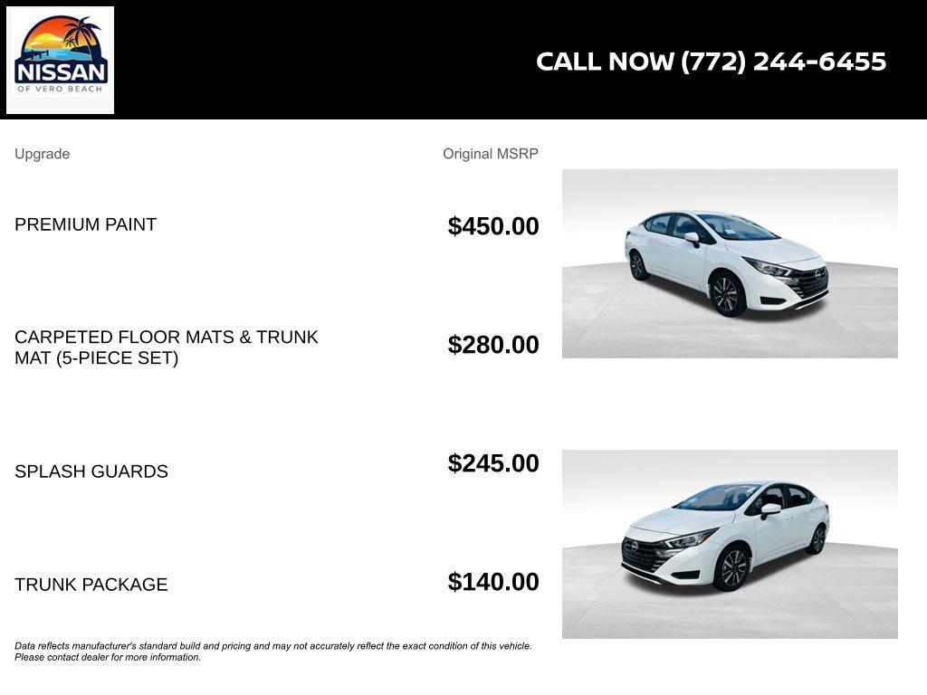 new 2025 Nissan Versa car, priced at $18,342