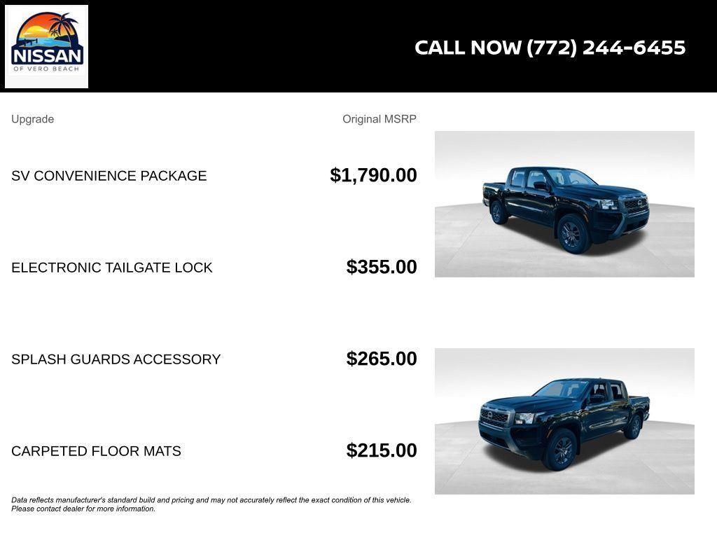 new 2025 Nissan Frontier car, priced at $30,498