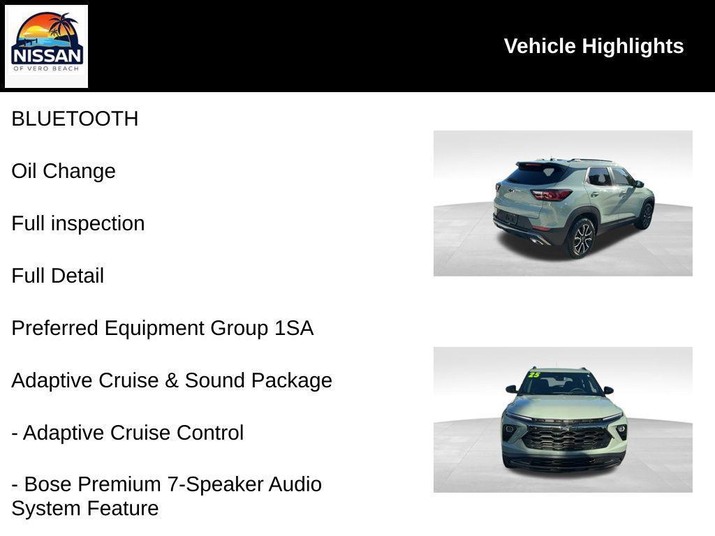 used 2025 Chevrolet TrailBlazer car, priced at $25,475