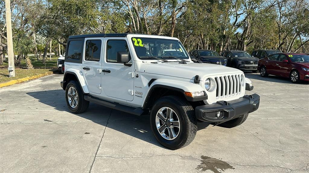 used 2022 Jeep Wrangler Unlimited car, priced at $28,300