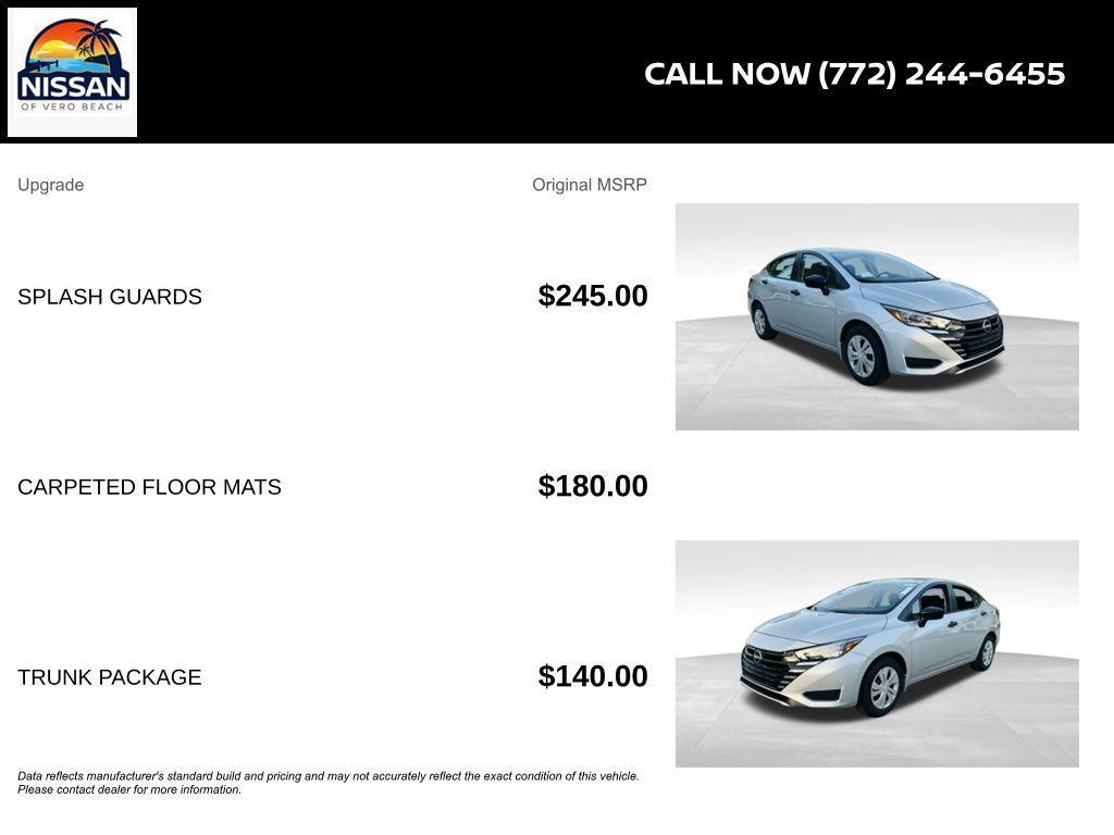 new 2025 Nissan Versa car, priced at $16,469