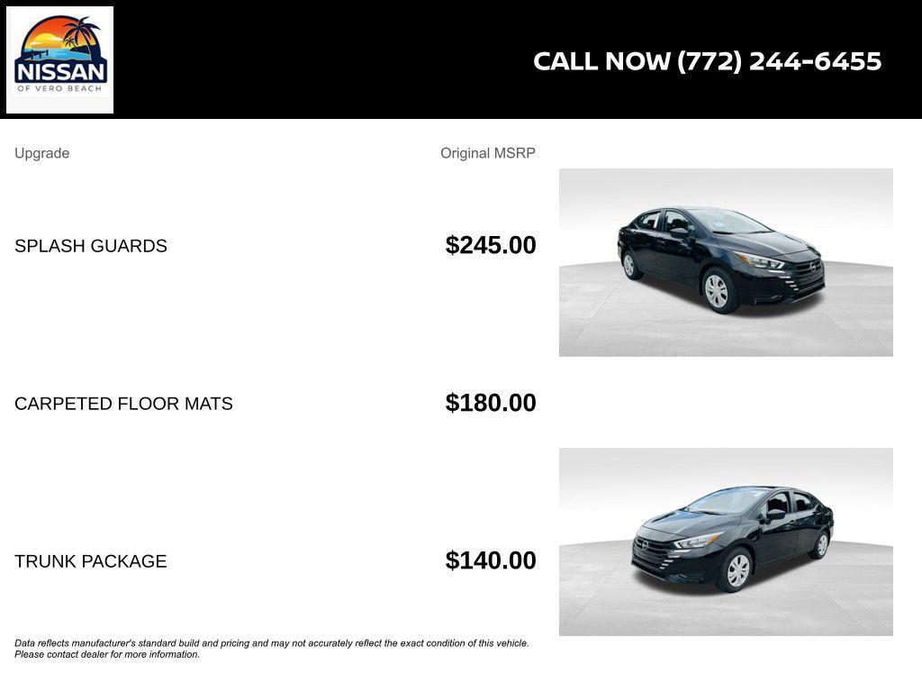 new 2025 Nissan Versa car, priced at $16,469