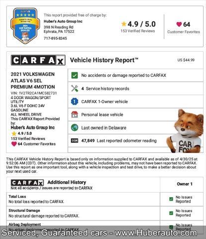 used 2020 Volkswagen Atlas Cross Sport car, priced at $29,700