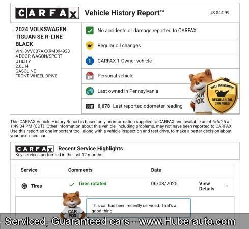 used 2024 Volkswagen Tiguan car, priced at $31,990