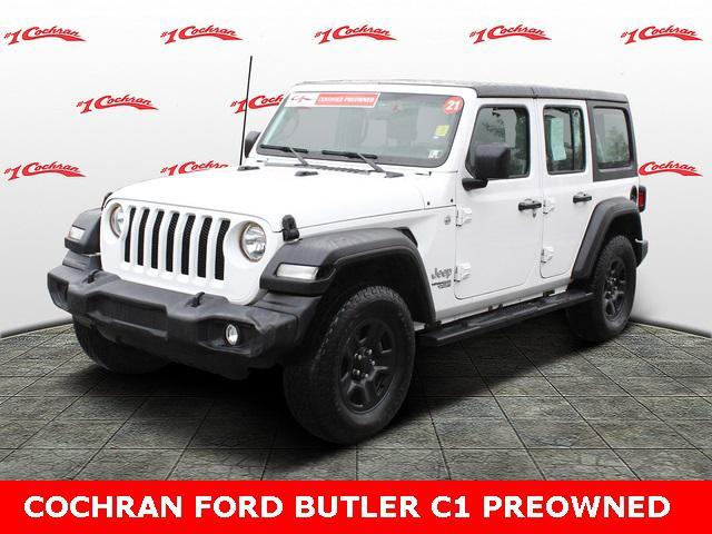 used 2021 Jeep Wrangler Unlimited car, priced at $24,878