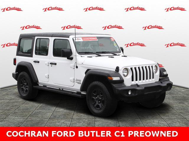 used 2021 Jeep Wrangler Unlimited car, priced at $24,878