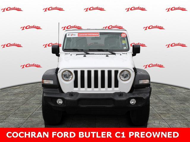 used 2021 Jeep Wrangler Unlimited car, priced at $24,878