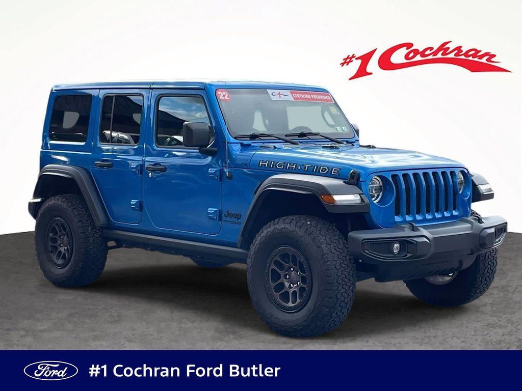 used 2022 Jeep Wrangler Unlimited car, priced at $34,367