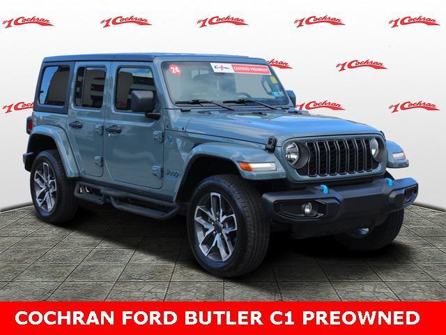 used 2024 Jeep Wrangler 4xe car, priced at $36,678