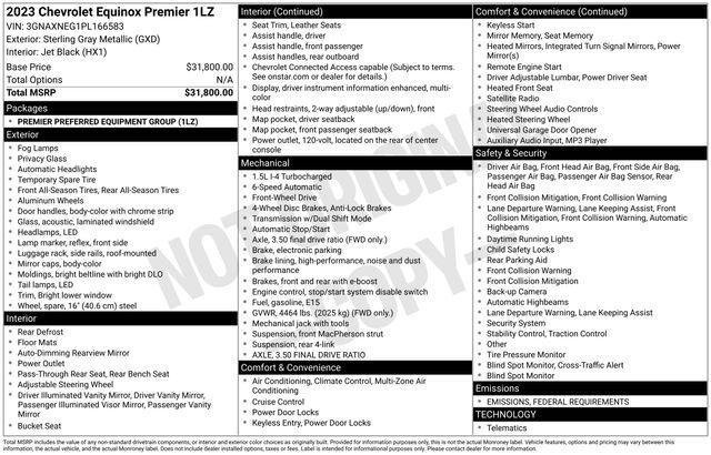 used 2023 Chevrolet Equinox car, priced at $22,995