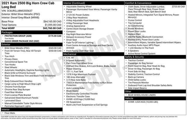 used 2021 Ram 2500 car, priced at $38,995
