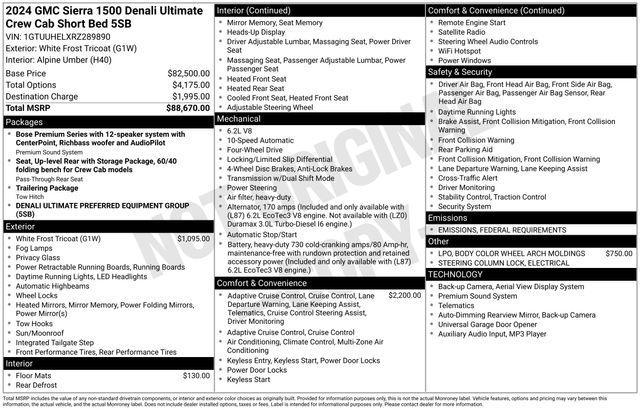 used 2024 GMC Sierra 1500 car, priced at $59,989