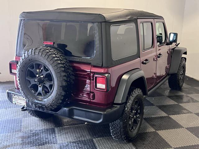 used 2021 Jeep Wrangler Unlimited car, priced at $31,020