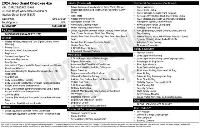 used 2024 Jeep Grand Cherokee 4xe car, priced at $26,895