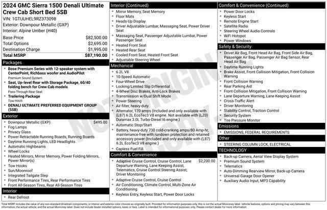 used 2024 GMC Sierra 1500 car, priced at $63,989