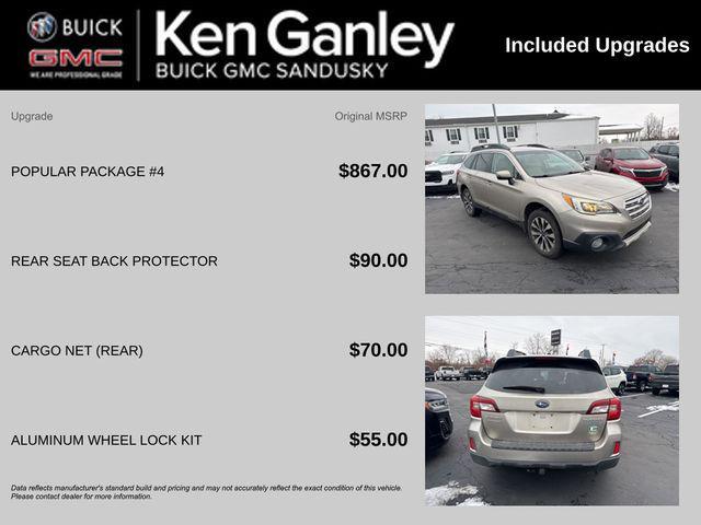 used 2015 Subaru Outback car, priced at $8,495