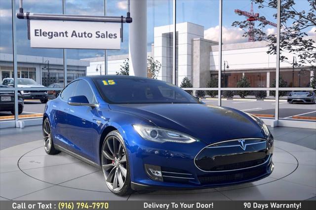 used 2015 Tesla Model S car, priced at $27,999