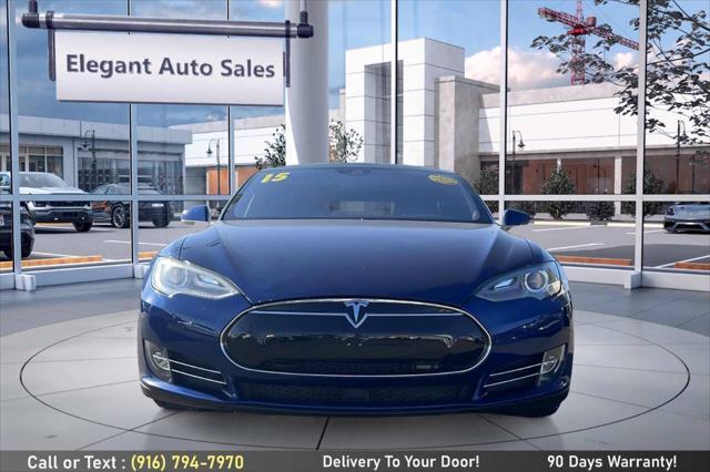 used 2015 Tesla Model S car, priced at $27,999