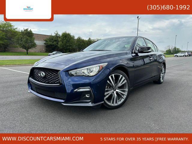 used 2022 INFINITI Q50 car, priced at $16,990