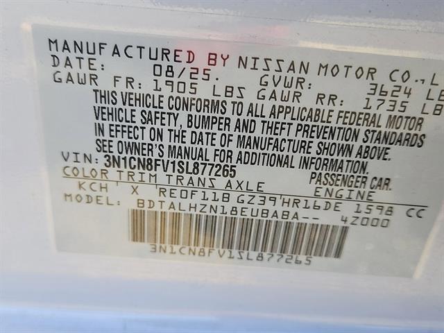 new 2025 Nissan Versa car, priced at $23,500