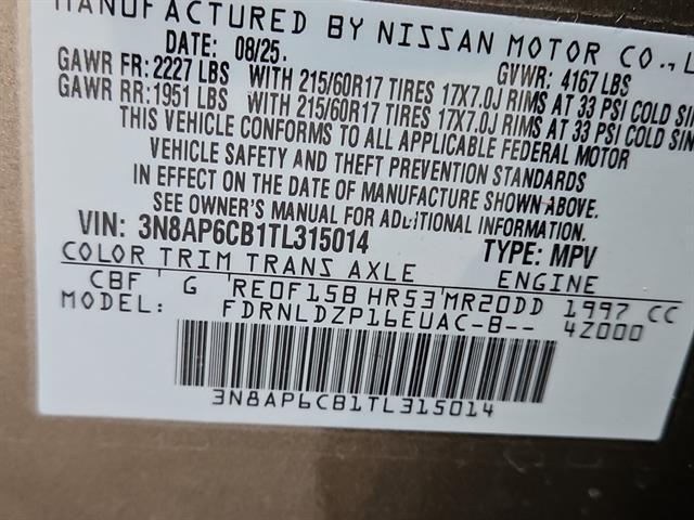 new 2026 Nissan Kicks car, priced at $27,899