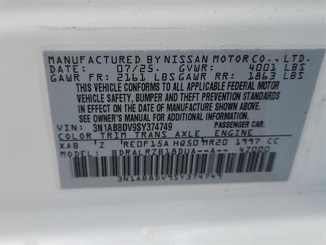 new 2025 Nissan Sentra car, priced at $24,963