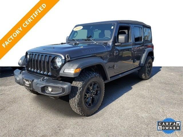 used 2021 Jeep Wrangler Unlimited car, priced at $33,906