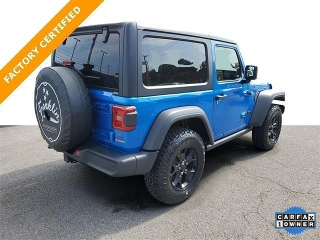 used 2021 Jeep Wrangler car, priced at $29,000