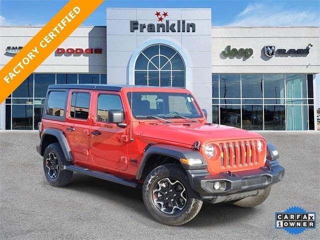 used 2021 Jeep Wrangler Unlimited car, priced at $30,891