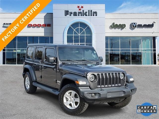 used 2020 Jeep Wrangler Unlimited car, priced at $33,402