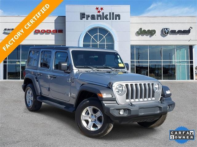 used 2021 Jeep Wrangler Unlimited car, priced at $31,892