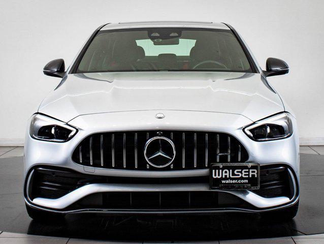 used 2024 Mercedes-Benz AMG C 43 car, priced at $58,998