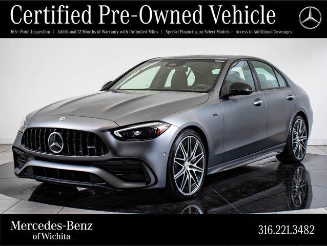 used 2023 Mercedes-Benz AMG C 43 car, priced at $53,998