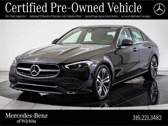 used 2022 Mercedes-Benz C-Class car, priced at $33,998