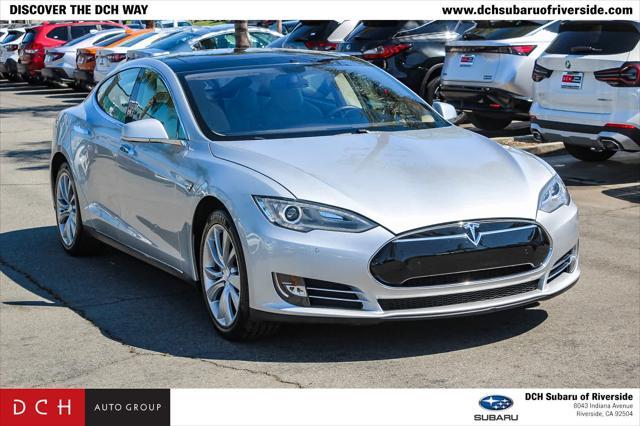 used 2014 Tesla Model S car, priced at $19,199