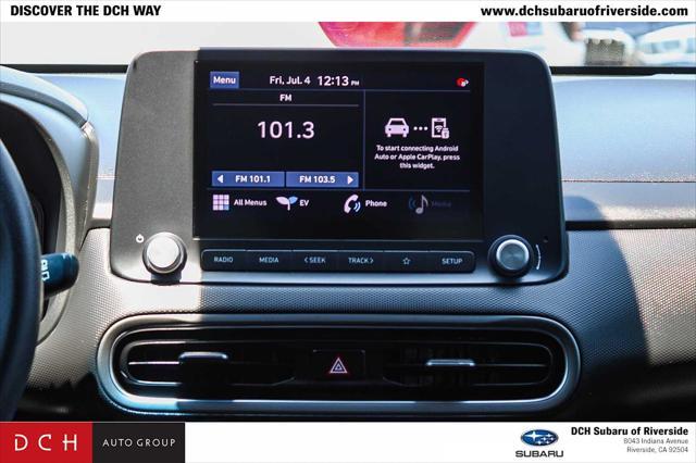 used 2022 Hyundai Kona EV car, priced at $19,999