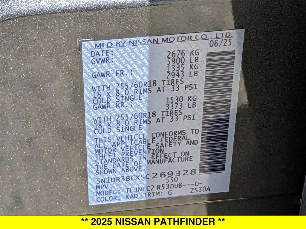 new 2025 Nissan Pathfinder car, priced at $40,580