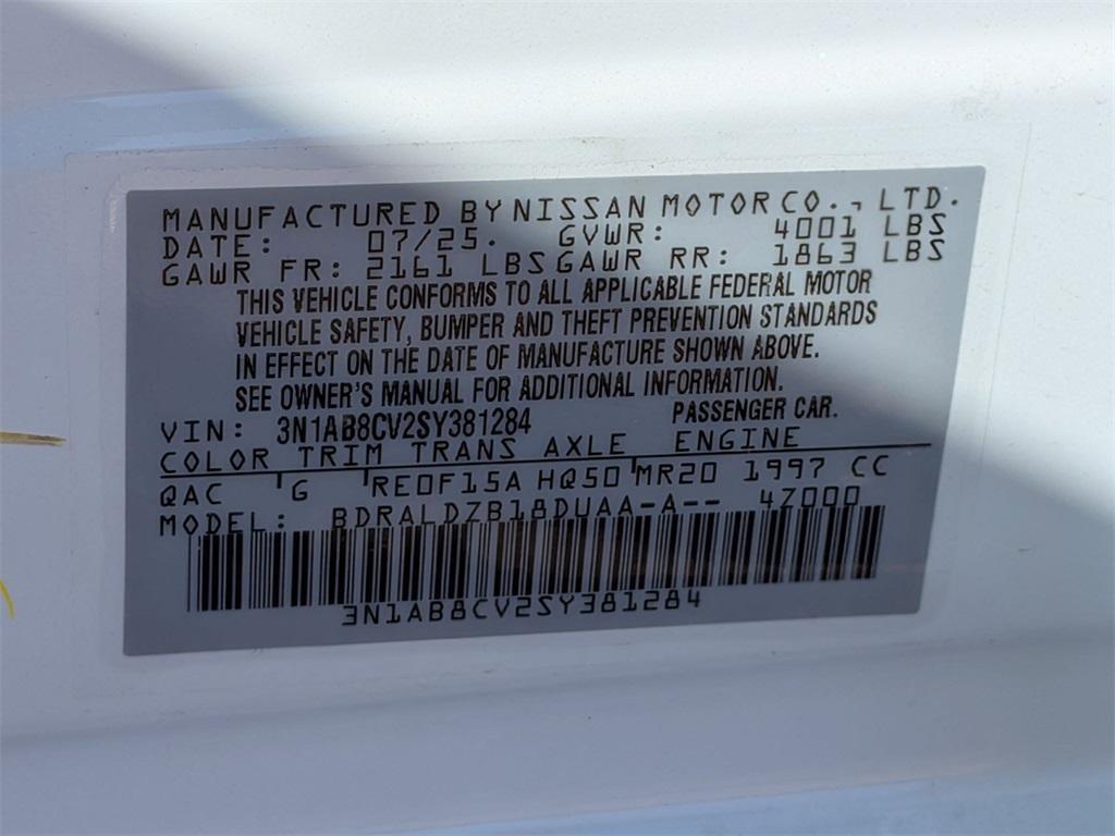 new 2025 Nissan Sentra car, priced at $24,745