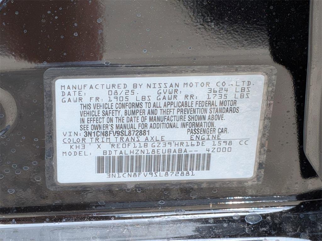 new 2025 Nissan Versa car, priced at $22,300