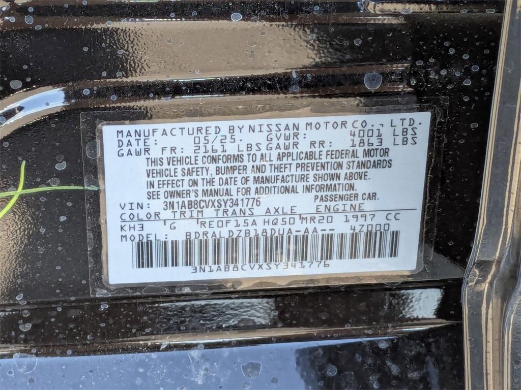 new 2025 Nissan Sentra car, priced at $21,322