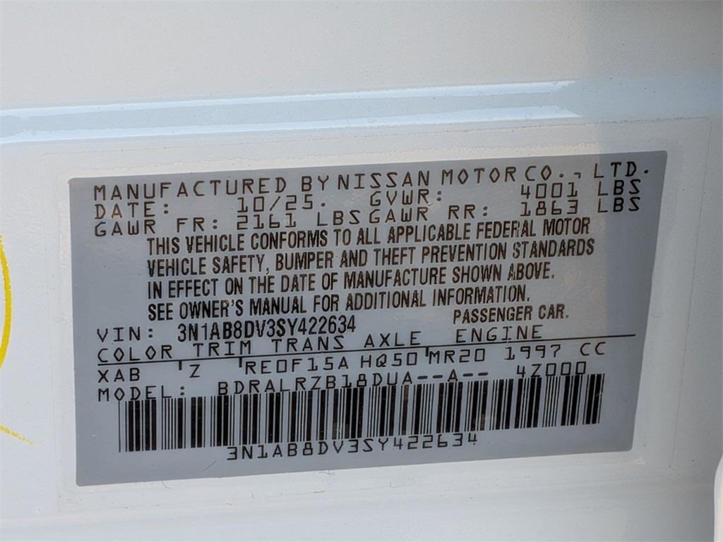 new 2025 Nissan Sentra car, priced at $26,585