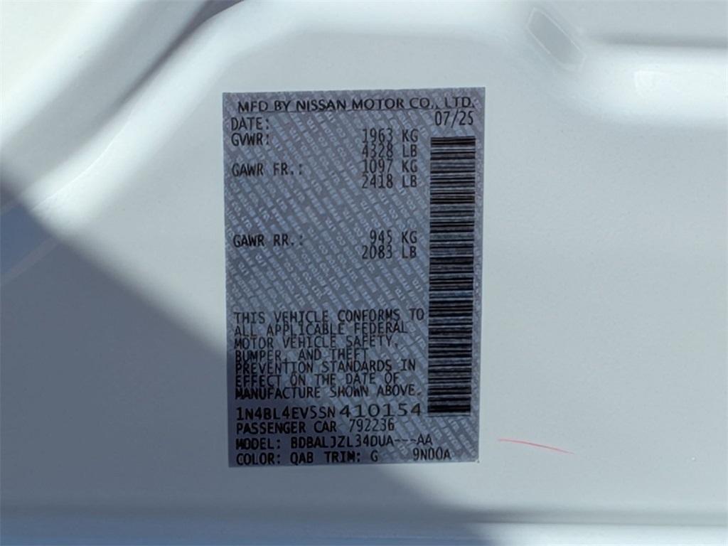 new 2025 Nissan Altima car, priced at $33,079