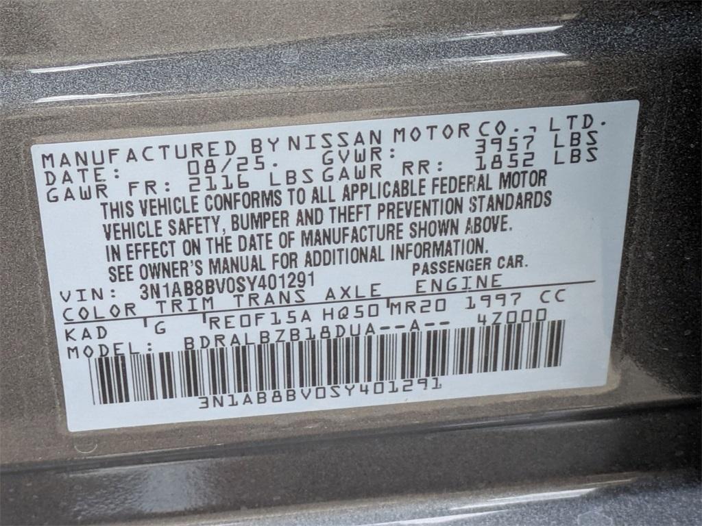 new 2025 Nissan Sentra car, priced at $22,810