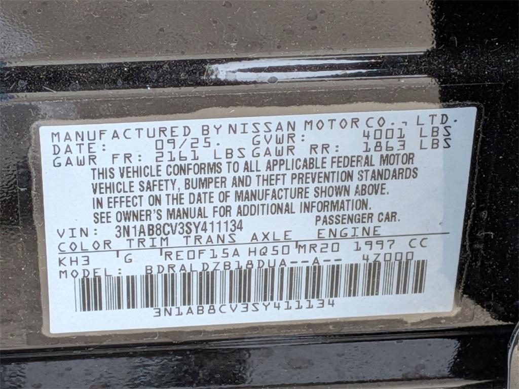 new 2025 Nissan Sentra car, priced at $23,680